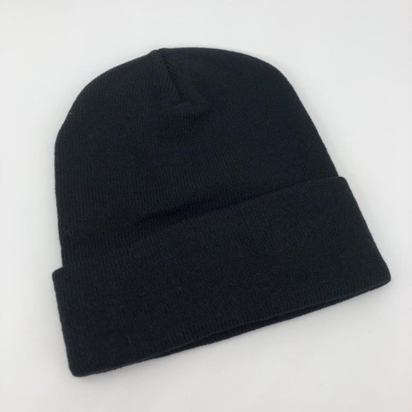 New UNIF x Bad Acid Black Embroidered Beanie Hat - Picture 3 of 5